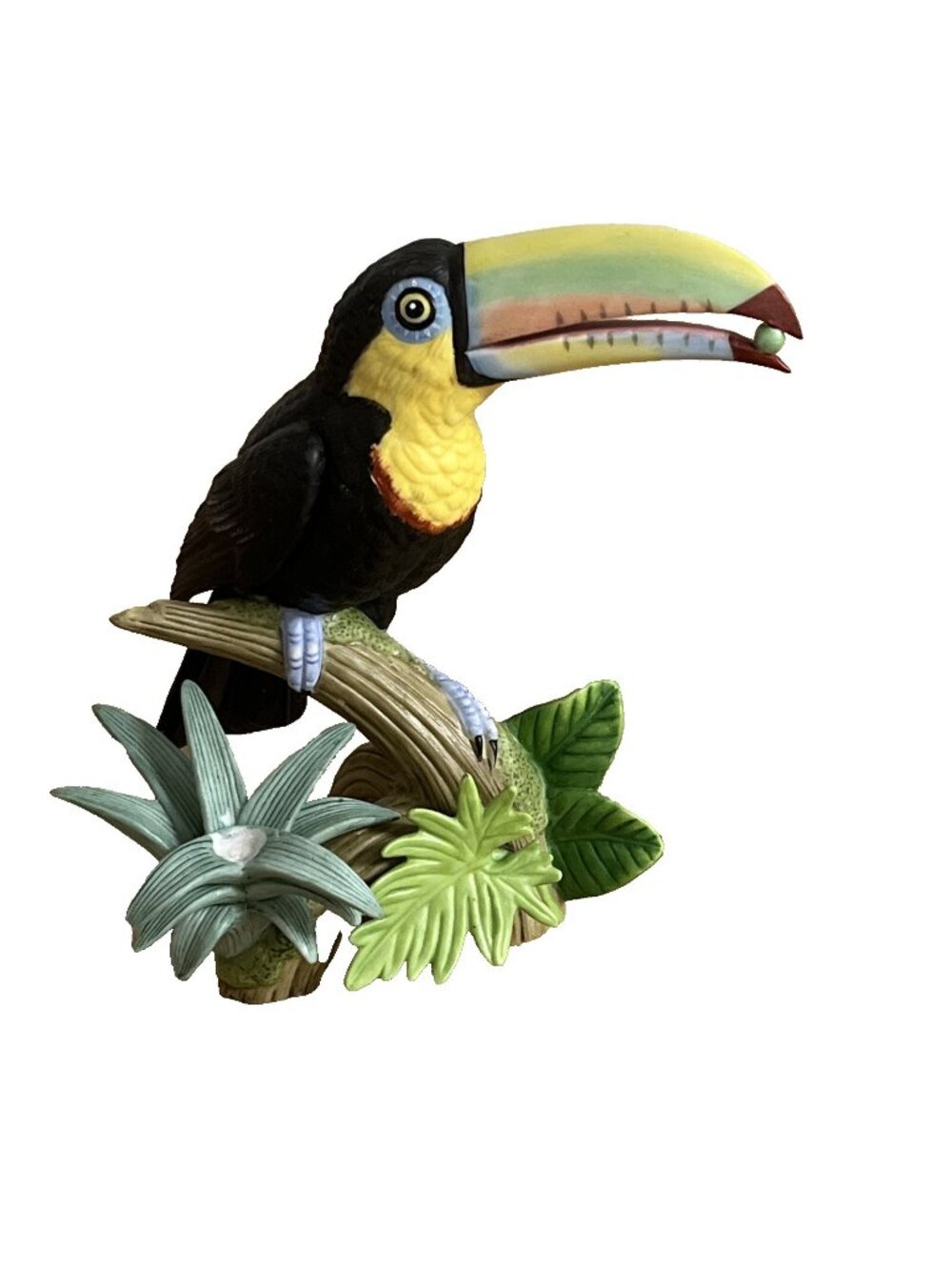 Lenox Keel Billed Toucan- Bird Figurine Fine Porcelain - 2002 - Flower Missing